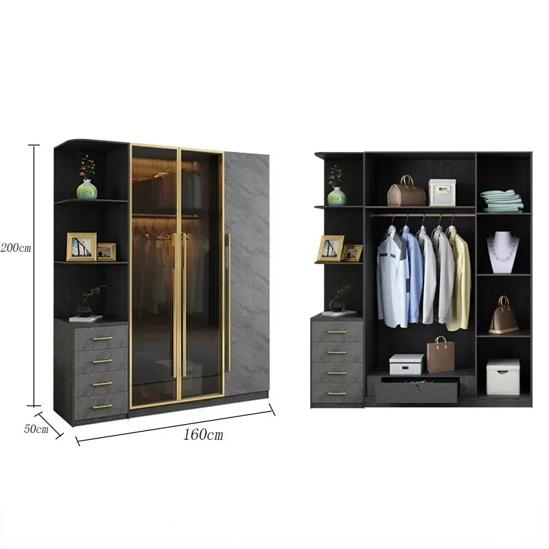 Plastic Wardrobe – Folding, Portable Storage Cabinet for Clothes, Shoes, and Dresser