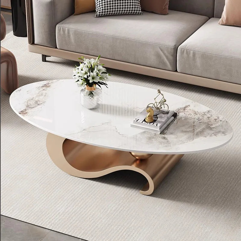 Nordic Living Room Coffee Table – Modern Luxury Marble Design