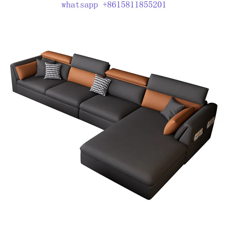 European modern luxury living room modular sofa Puffs comfortable modern Palassa home furniture muebles para el hogar اريكة