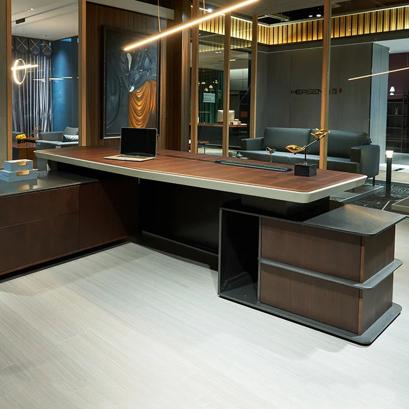 Luxury Boss Table Chairman Commercial Luxury President Platform