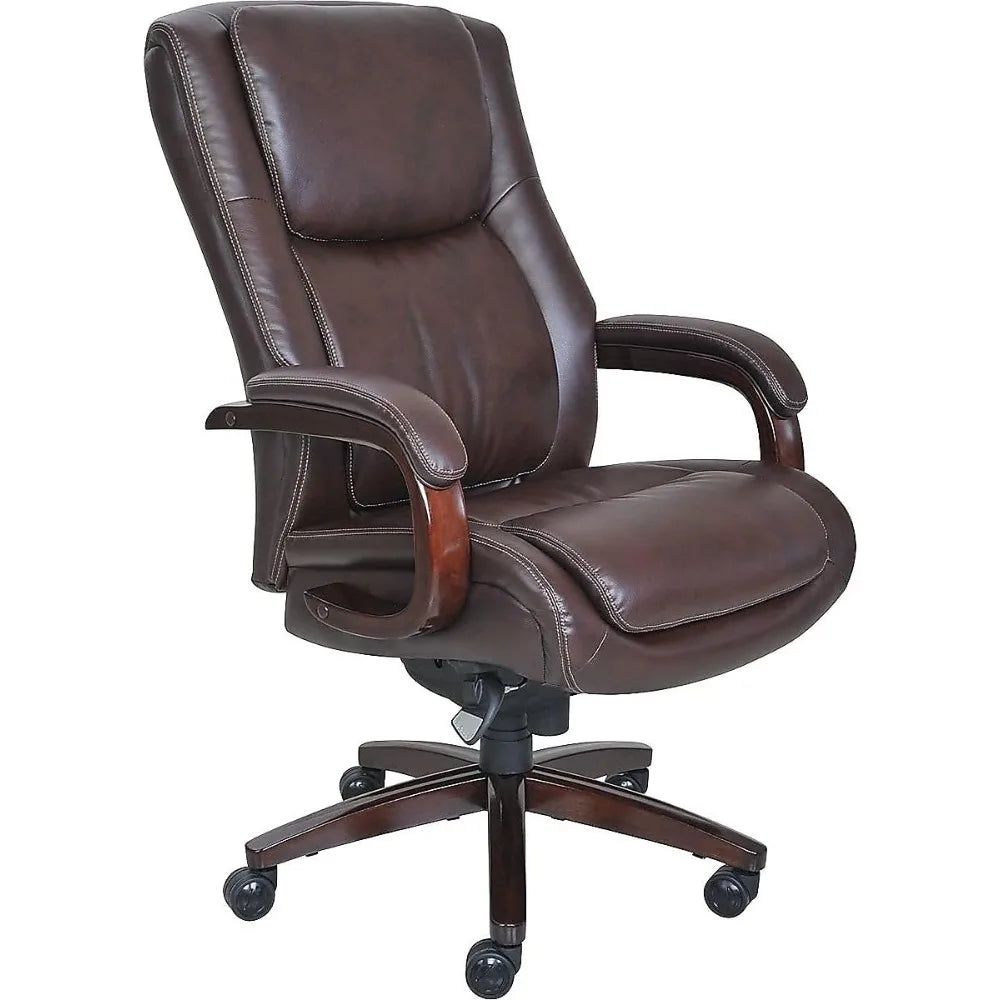 Office Chair,Traditional High Back with Upholstered Seat and Built-in Lumbar Support,Ergonomic,Composite Leather Executive Chair
