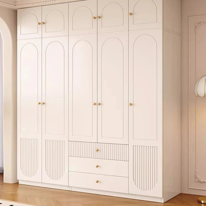 Nordic Solid Wood Wardrobe Small Apartment Storage Simple Wardrobe Household Drawers Szafy Do Sypialni Bedroom Furniture