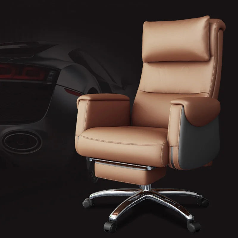 Ergonomic Desk Chair with Massage – Swivel Accent Arm Recliner, Luxury Comfort for Home Office