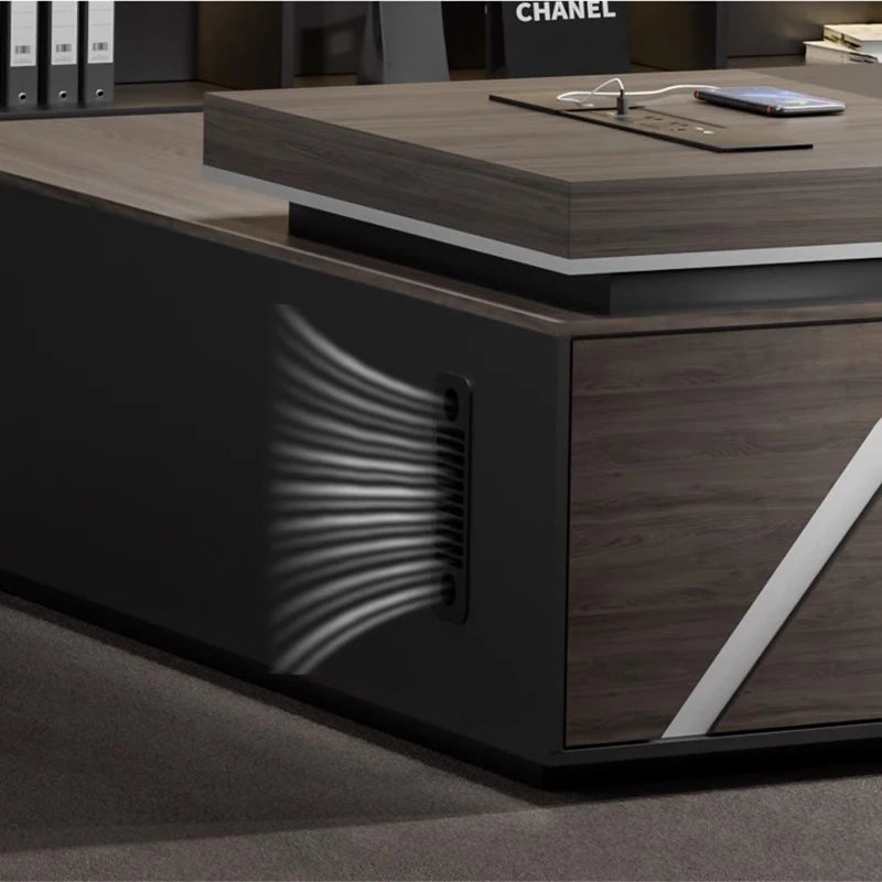 Kawaii wooden L-Shaped Desk desk