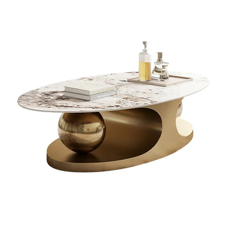 Luxury Marble Coffee Table – Stylish Book and Dressing Table
