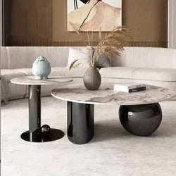 European modern design gold round coffee table
