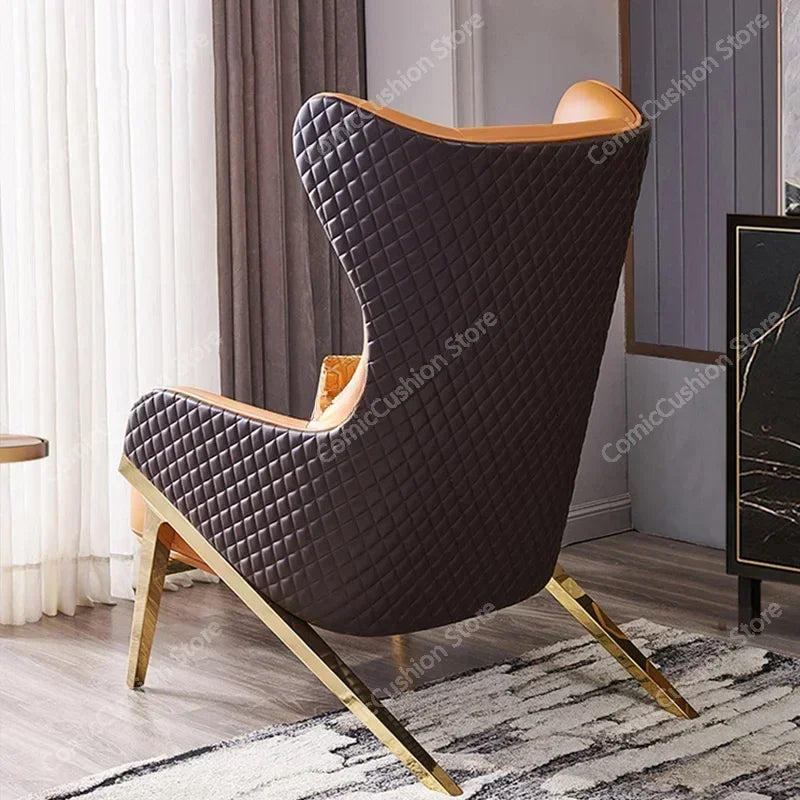 Modern Lounge Chair Luxury Living Room Comfy Meditation Recliner Leather Indoor Accent Sillas De Oficina Nordic Furniture