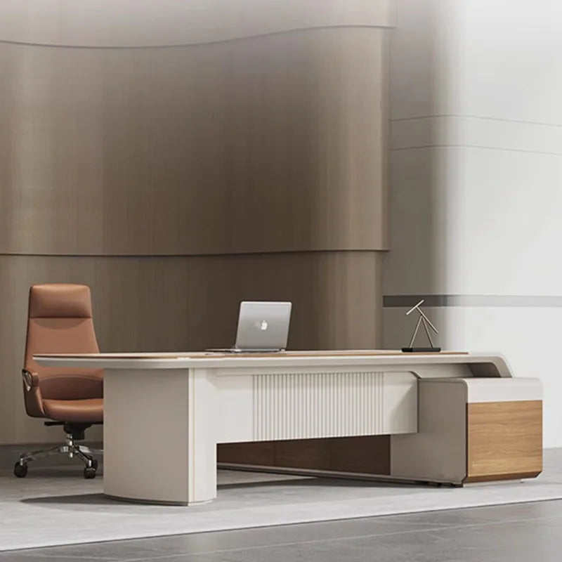 Supplies Executive Office Desk Reception Floor Luxury European Computer Desks L Shaped Standing Mesa De Computador Furniture