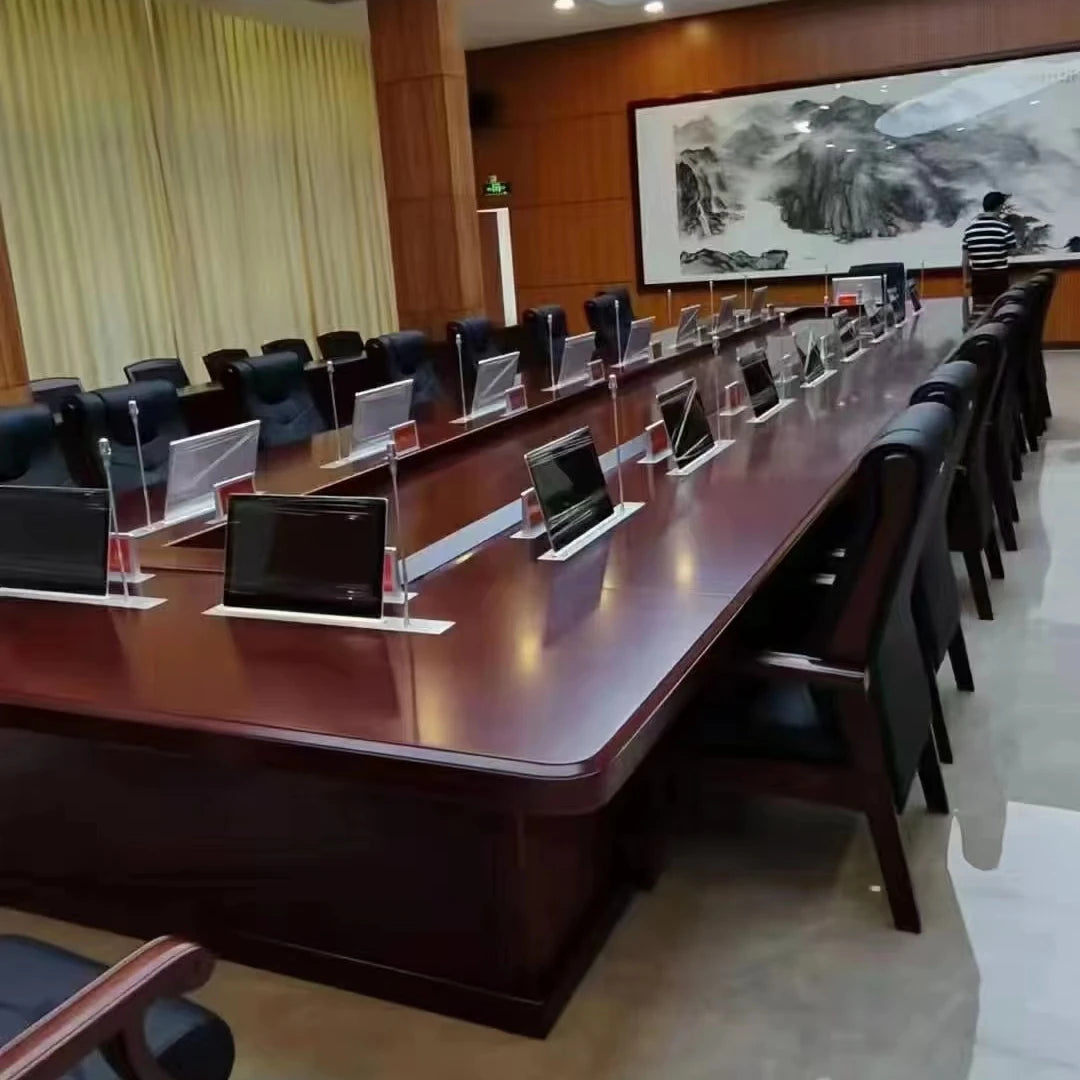 High-end big size 20 person Modern Wooden Conference Meeting table for government