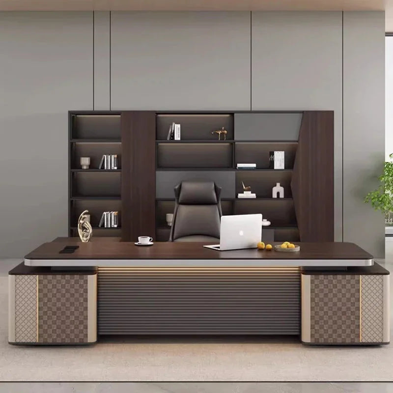L-Shaped Executive Multifunctional Office Desk