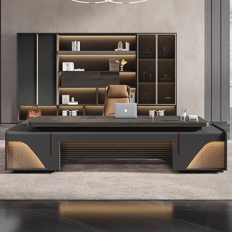 Modern Executive L-Shaped Computer Desk