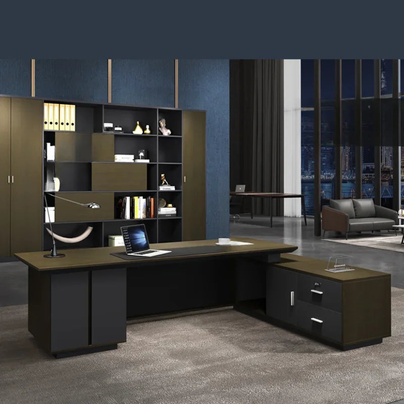 Multifunctional Workstation Home Room Desks Writing Read Organizer Bedroom L Shaped Corner