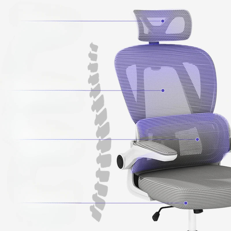 Office Gaming Chair with Stylish Design, Advanced Backrest, Footrest, and Swivel Comfort.