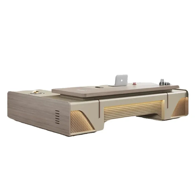 Modern Executive L-Shaped Computer Desk