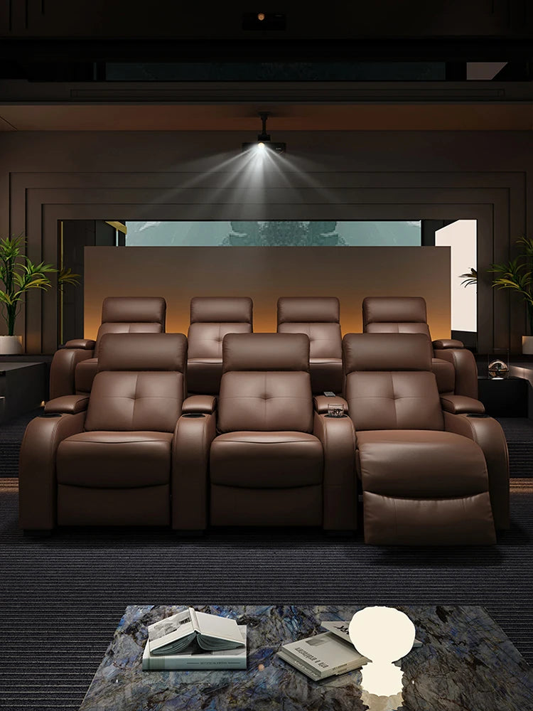 Private home theater house basement electric multifunctional film and television hall audio studio viewing sofa