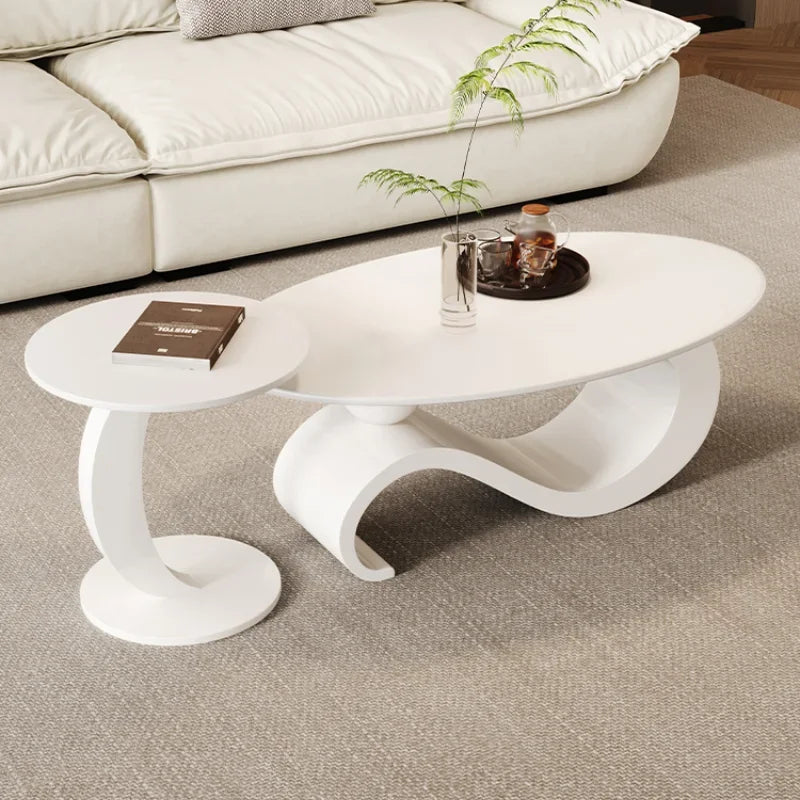 Cream White Coffee Table – Kawaii Nordic Style