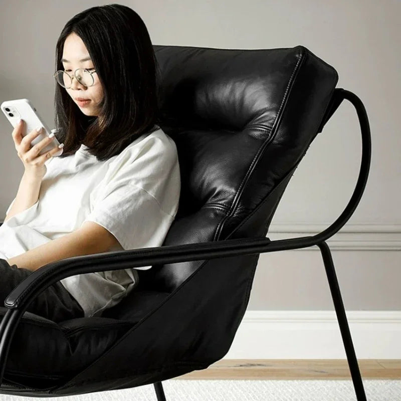 Nordic Accent Living Room Chairs Lounge Vanity Armchair Lazy Recliner Chair Couch Design Sedie Da Soggiorno Furniture