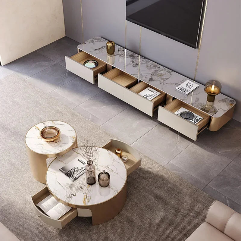 Modern TV Cabinet – Luxury Mount and Dressing Console for Living Room