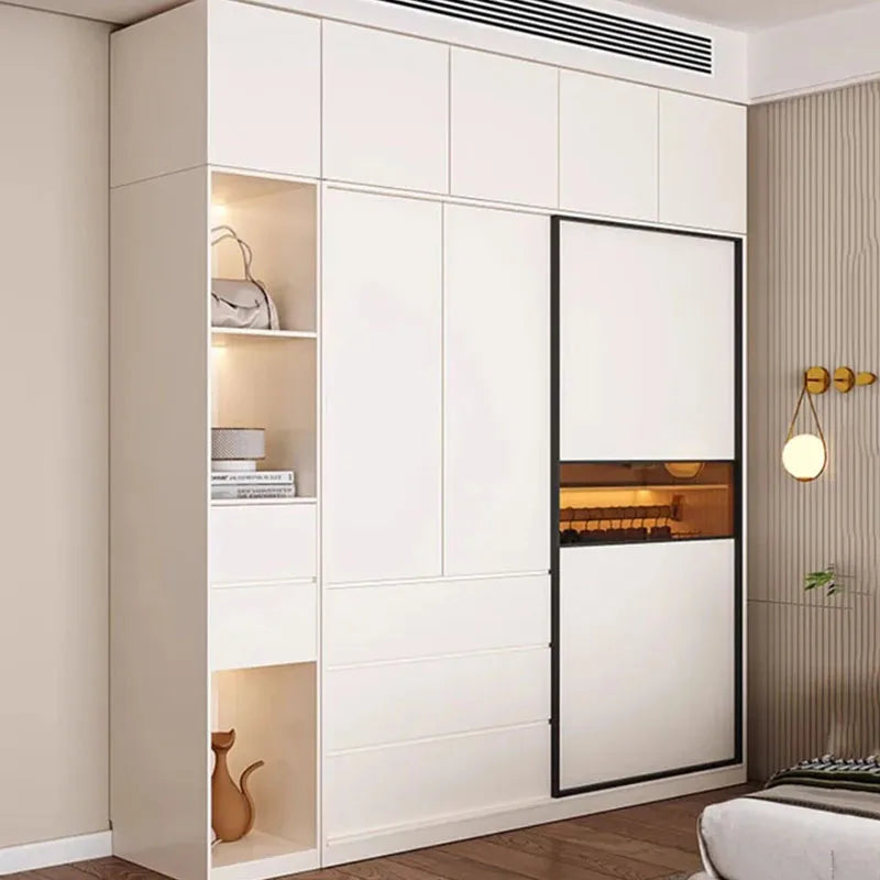 Wooden European Wardrobe bedroom Luxury apartment Storage Wardrobe Clothes Organizer Ropero Armable De Ropa Bedroom Furniture