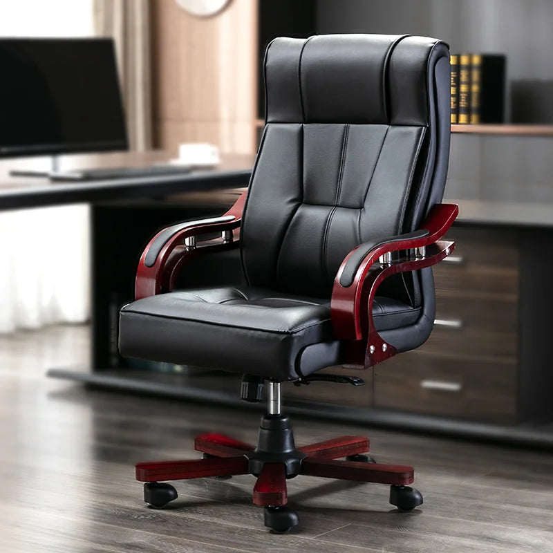 Boss Chair - Genuine Leather Ergonomic Massage Chair