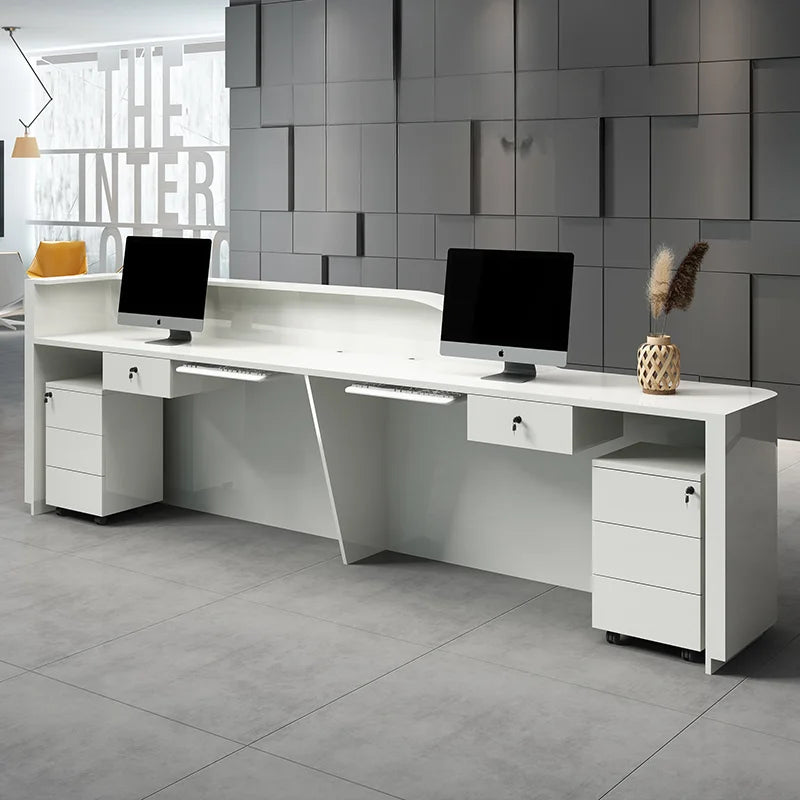 Service Counter Table Professional Office Furniture Luxury Front Desk Reception Clothes Executive Recepcja Entrance Tables Syh
