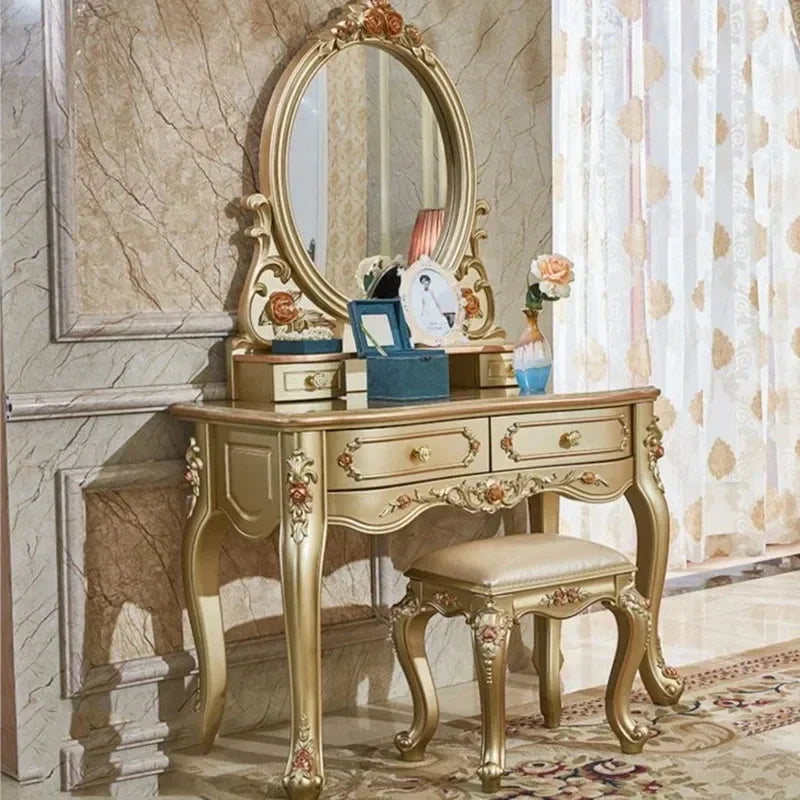 Nordic Women’s Dressing Table with Comfortable Makeup Space