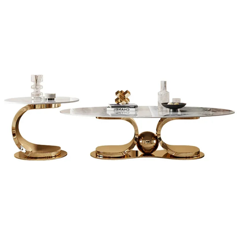 Round Coffee Table – Luxury Marble Design for Living Room