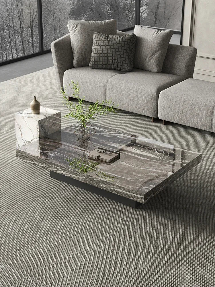 Minimalist Italian Marble Square Coffee Table
