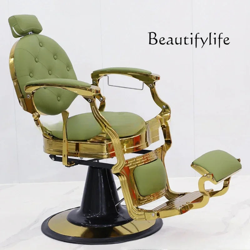 High-end hairdressing chair, oil head, large chair, men&