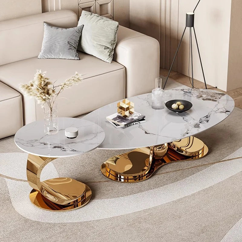 Modern Metal Coffee Table – Luxury Nordic Design