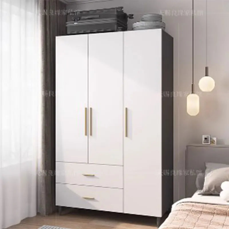 Nordic Storage Wardrobes Luxury Doors Modern Living Room Closet Wardrobe Cabinet Shelves Rangement Chambre Bedroom Furniture