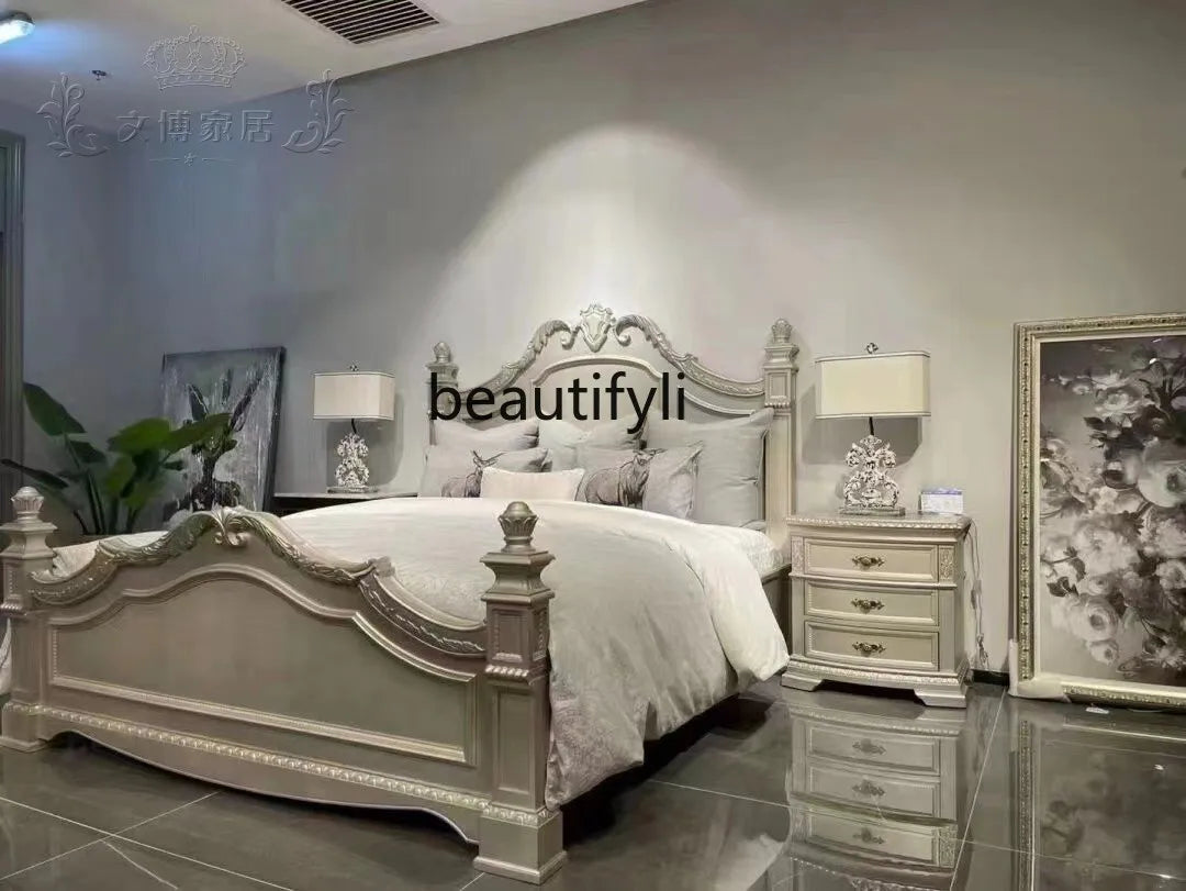 American Style Solid Wood Bed