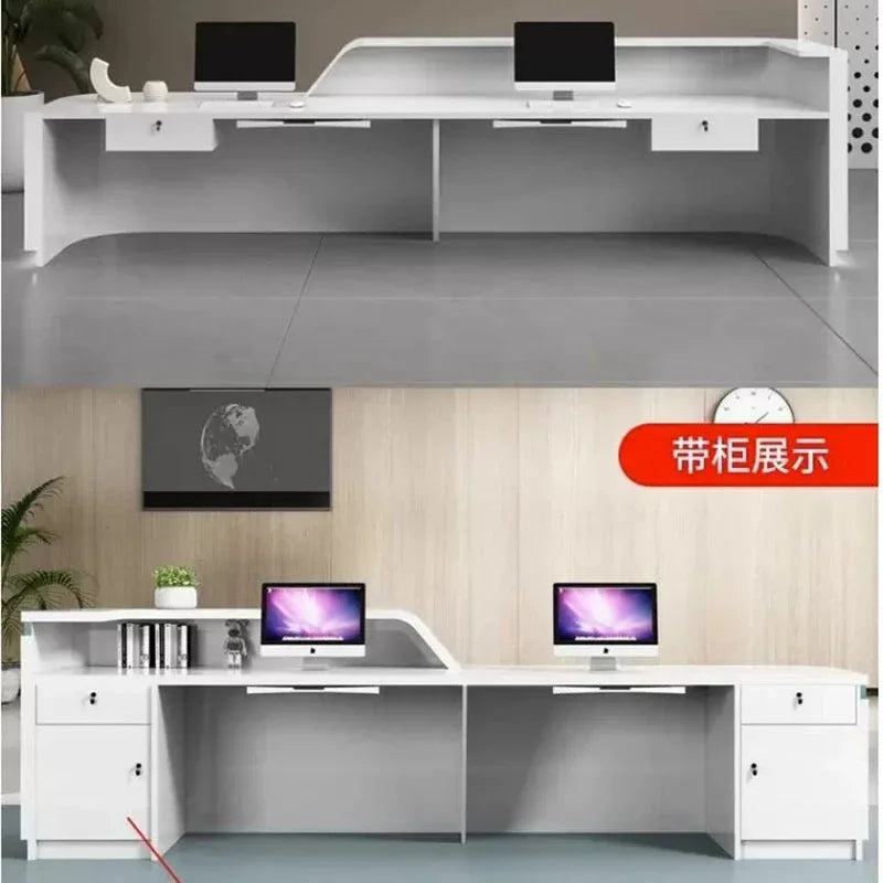 Luxury Reception and Office Desks—Modern Cashier and Aesthetic Furniture