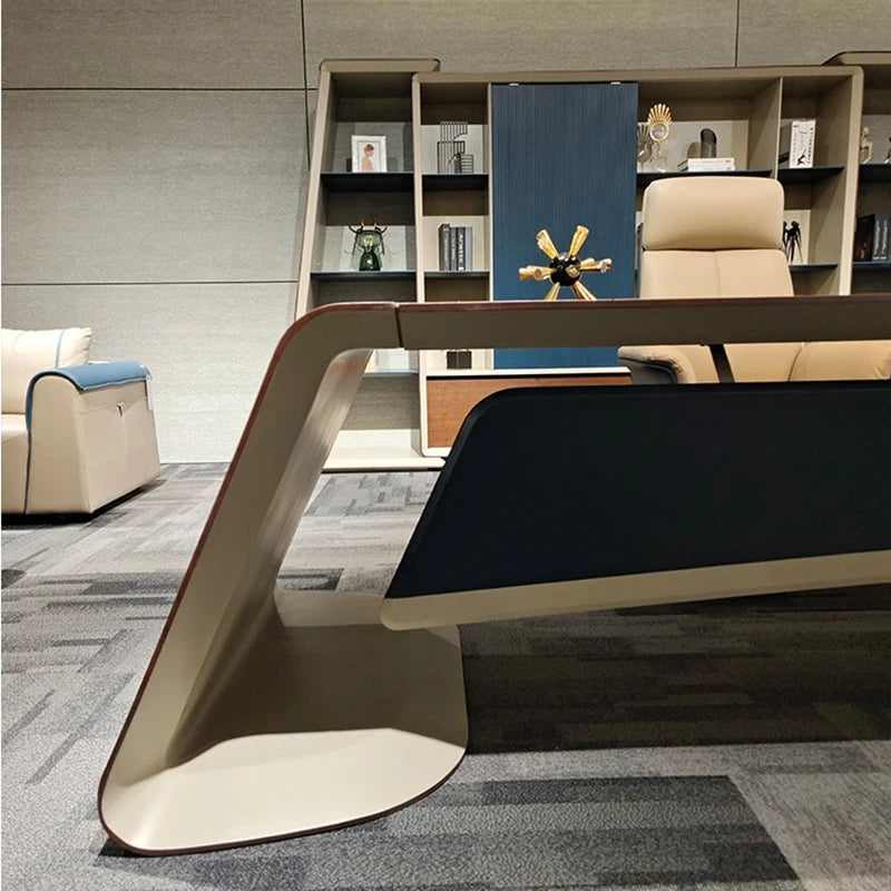 Gaming & Office Desk – Adjustable Height Writing Desk, Study Organizer, and Reception Corner Desk for Home