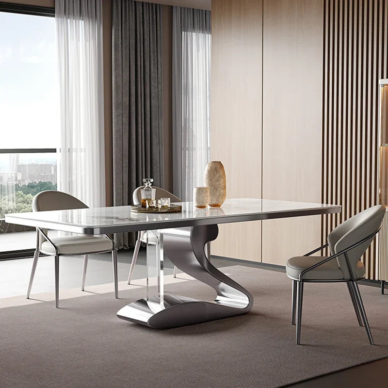 Dinning Tables Sets Luxury Modern Kitchen Table Cafe Dining Garden Coffe Living Room Chairs Mesa Plegable Mesa Home Islands WJX