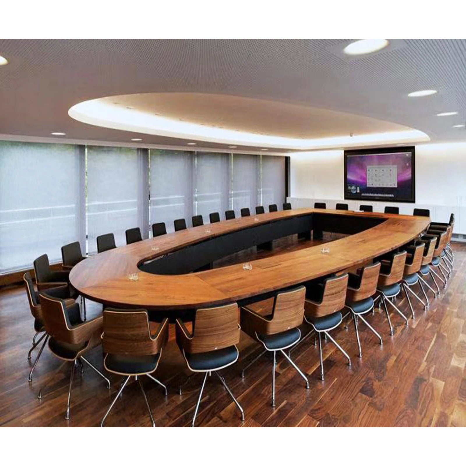 High-end big size 20 person Modern Wooden Conference Meeting table for government