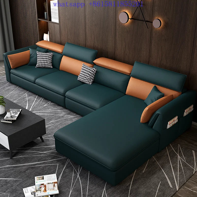European modern luxury living room modular sofa Puffs comfortable modern Palassa home furniture muebles para el hogar اريكة