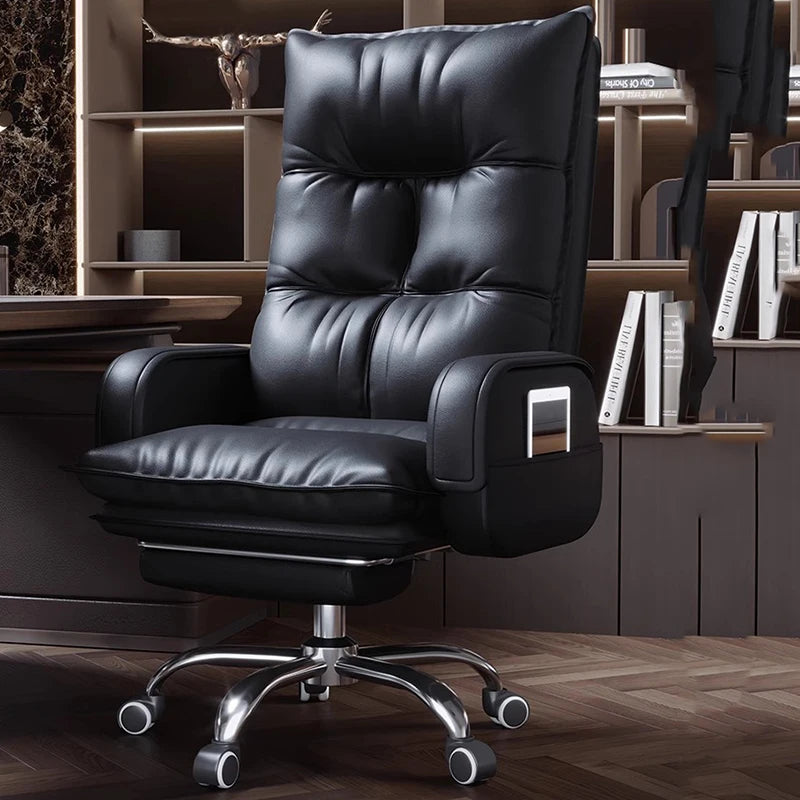 Leather Massage Full Body Office Chair Recliner Playseat Ergonomic Bar Comfortable Office Chair Lounge Stoel Library Furniture