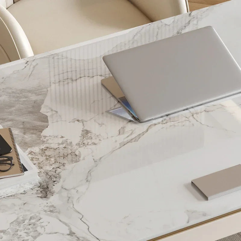 Light luxury slate office desk