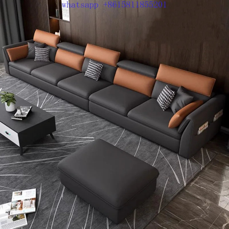 European modern luxury living room modular sofa Puffs comfortable modern Palassa home furniture muebles para el hogar اريكة