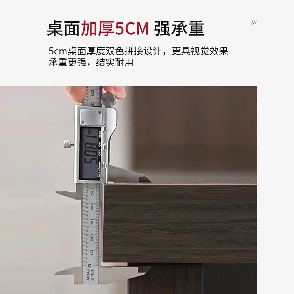 Simple Modern L-Shaped President Desk