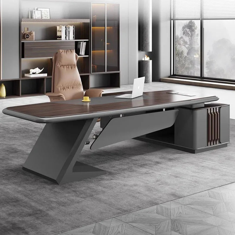 Office simple L-shaped executive table