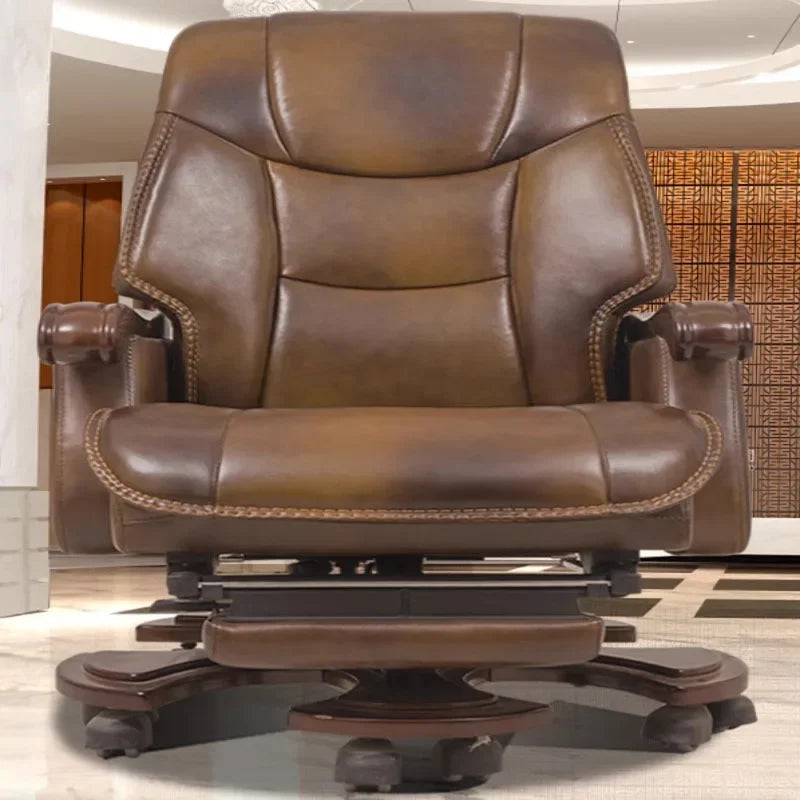 Luxury Leather Recliner Office Chairs