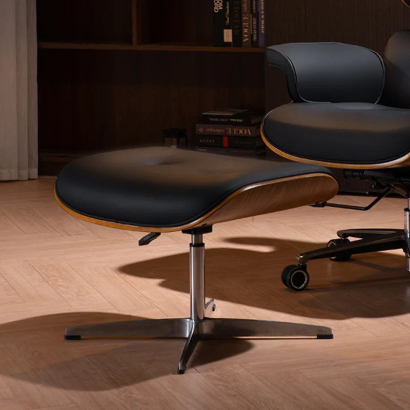 Nordic Luxury Office Chair Lumbar Support Comfort Leather Boss Office Chair Swivel Caster Wheels Silla Escritorio Furniture