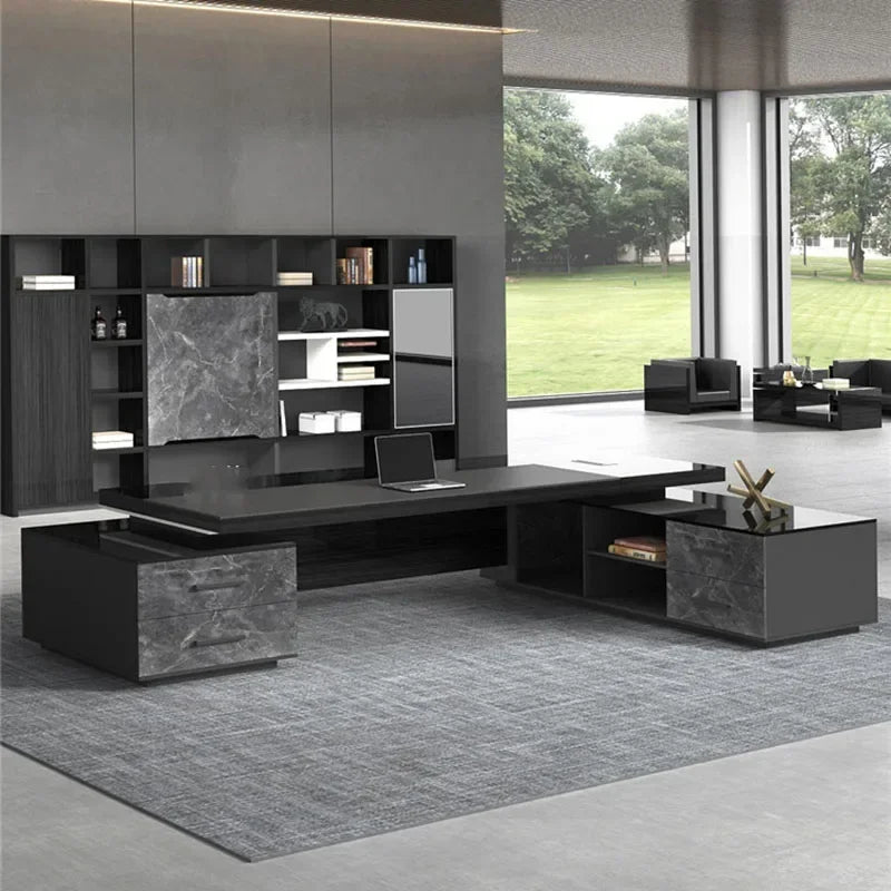 Modern L-Shaped  Office Desk