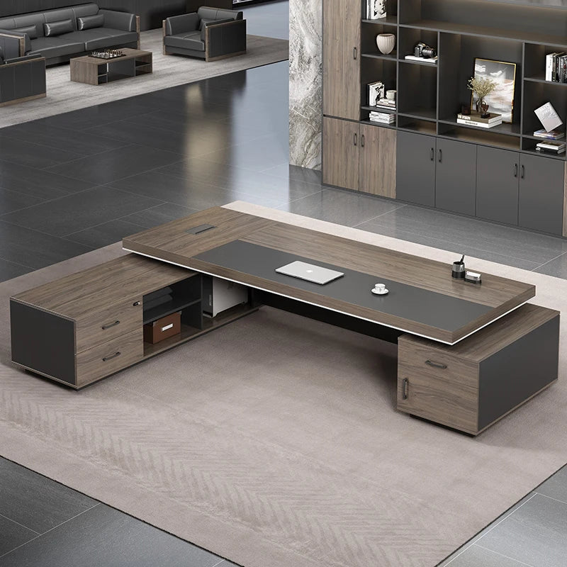 Modern L-Shaped Office Desk: Stylish and Functional, Perfect for Workspaces
