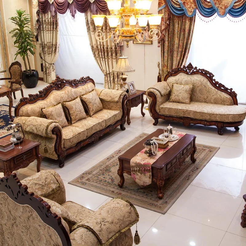 European Style Fabric Sofa – Luxury Combination for Living Room