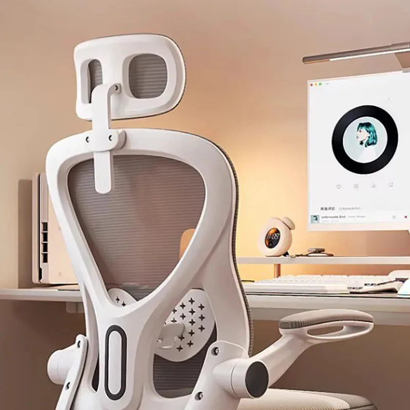 Ergonomic office chair with back support and cushion
