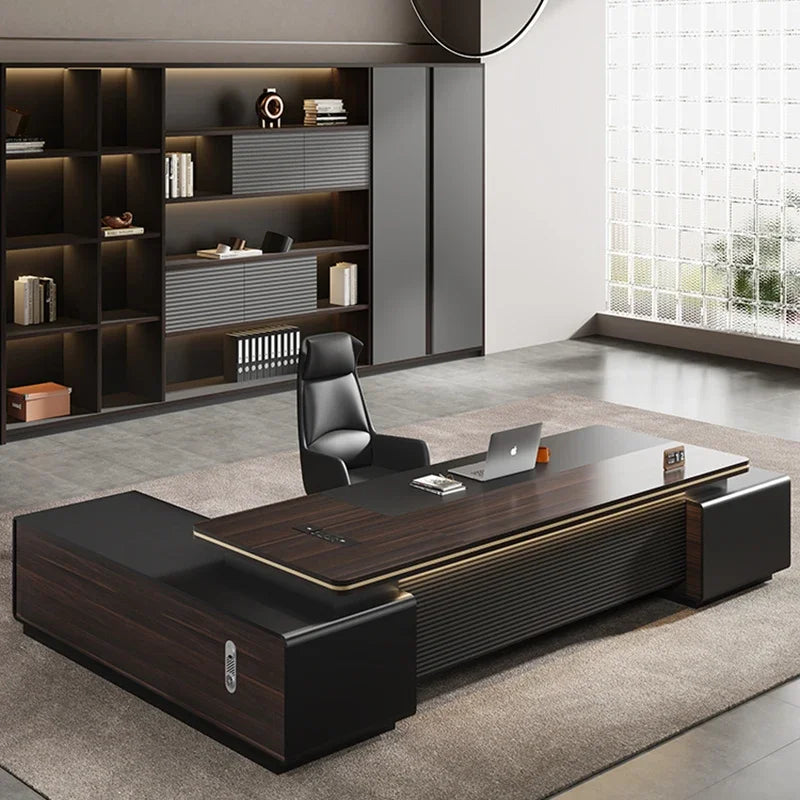 Multifunctional corner office desk