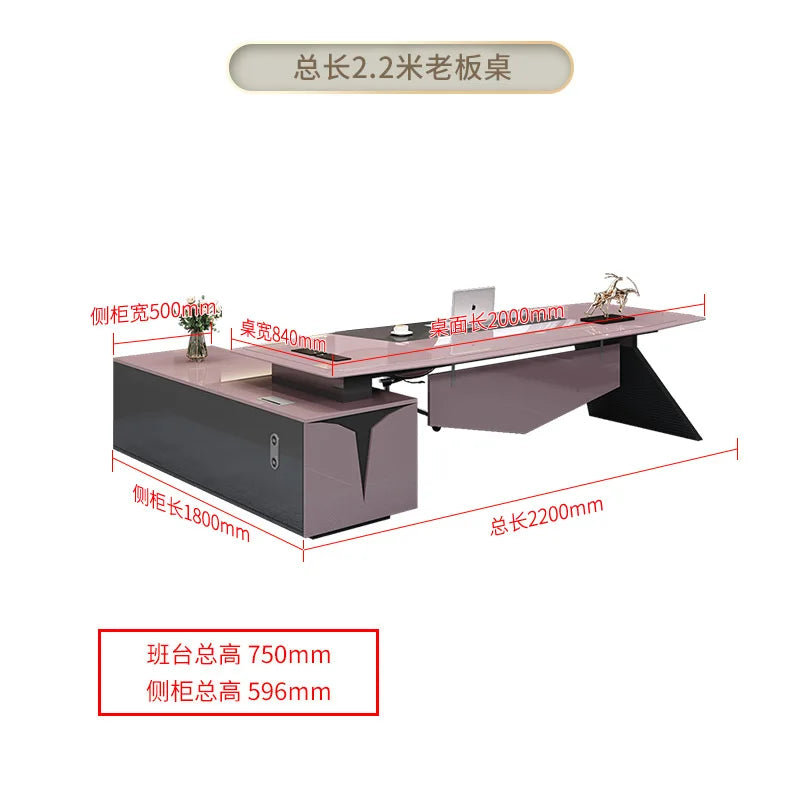 Modern L-shaped Office Desk